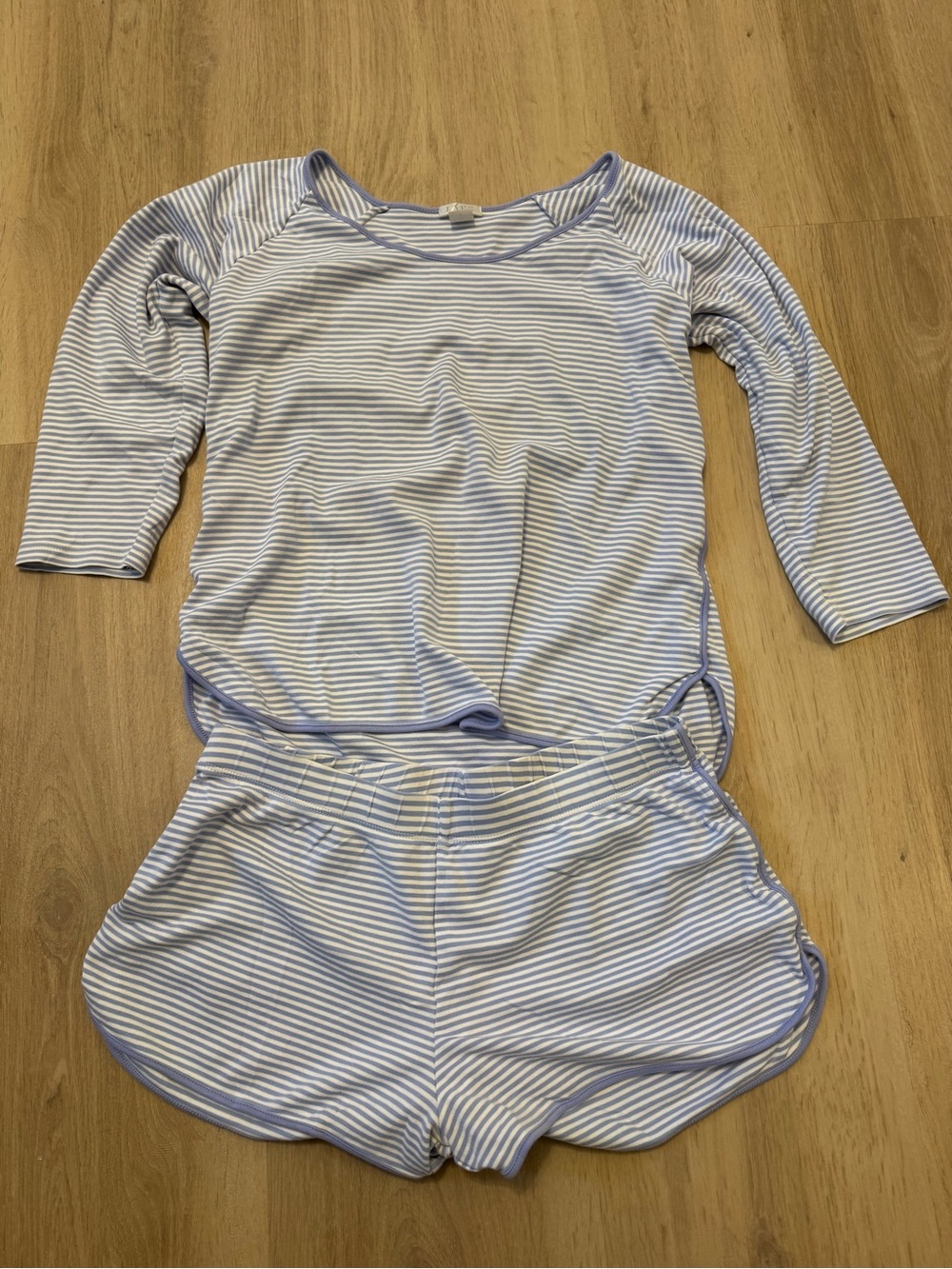 Lake Women's Blue & White Striped Pajama Set